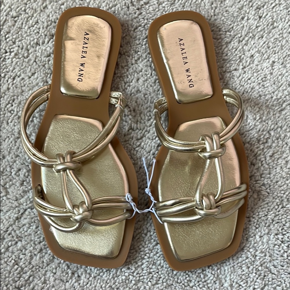 Gold Women's Sandals from Nordstrom NWOT Azalea Wang